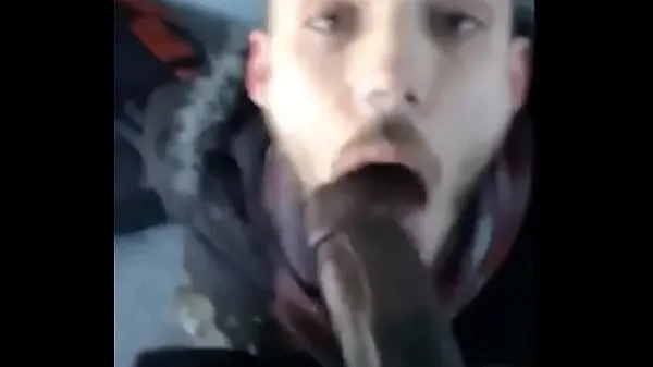 Fresh White guy sucking a big fat black cock outside energy Videos