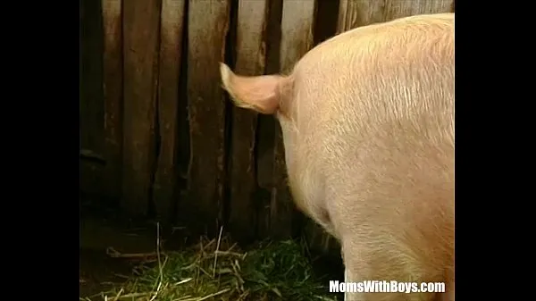 Video energi Brunette Lady Farmer Hairy Pussy Barn Fucked segar