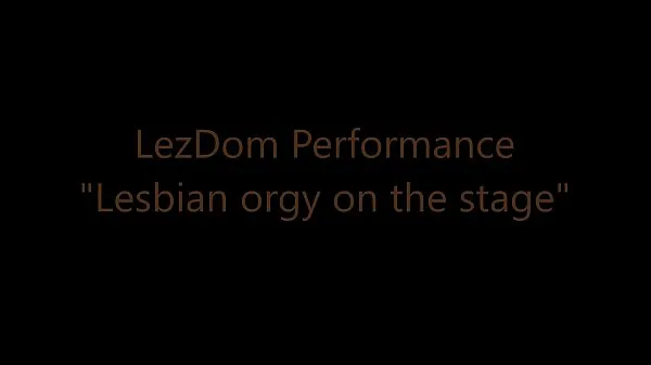 Fresh Lesbian orgy on stage by Musa Libertina, Yelena Vera and 2 girls energy Videos