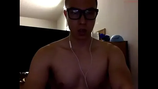 Fresh Horny Glasses Asian Cums in Bathroom energy Videos