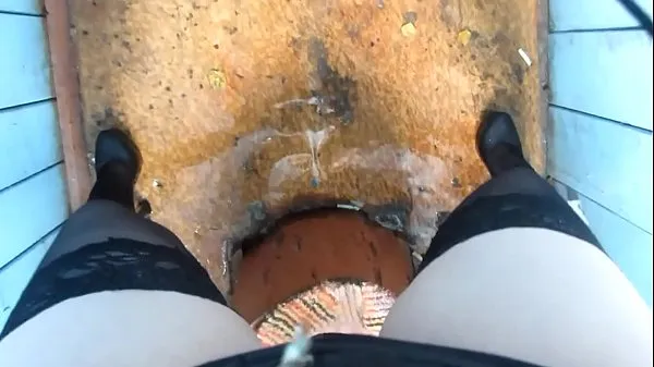 I like to piss in public places, amateur fetish compilation and a lot of urine