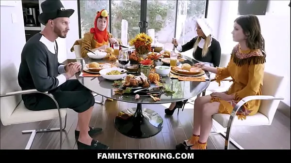 Fresh Hot MILF Stepmom Brooklyn Chase And Stepson Join Teen Stepdaughter Rosalyn Sphinx And Stepdad For Thanksgiving Fuck Fest energy Videos