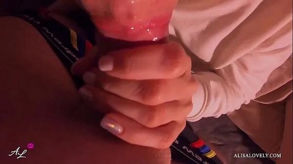 Fresh Teen Blowjob Big Cock and Cumshot on Lips - Amateur POV energy Videos