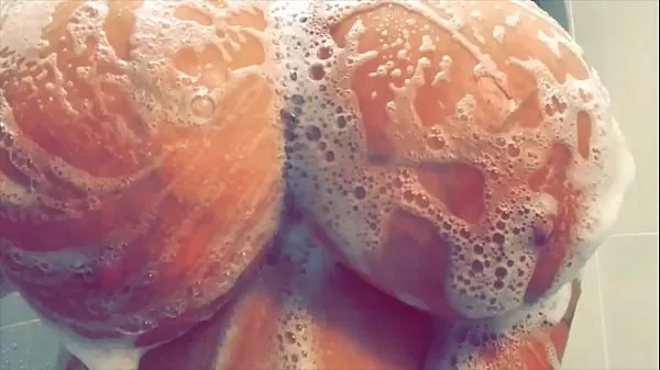 Fresh Glass press and shower solo with my big soapy boobs energy Videos