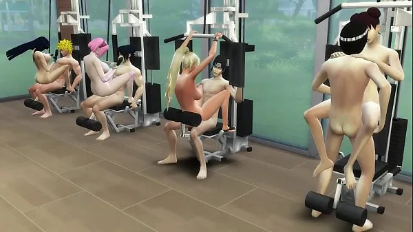 วิดีโอ Hinata, Sakura, Ino and Tenten Fucked Doing Exercises Erotic Costume Hot Wives พลังงานใหม่ๆ