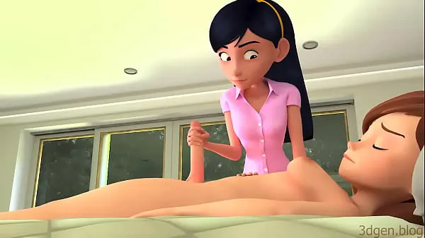 Fresh Violet gives Handjob to m. The Incredibles Porn energy Videos