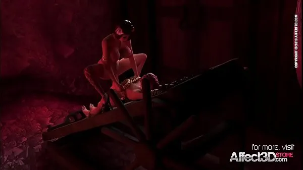 Fresh Big tits vampire gives a blowjob to the bondaged futanari babe in a 3d animation energy Videos