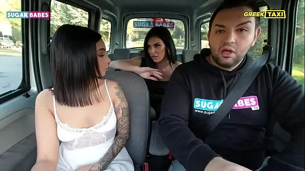 Fersk SUGARBABESTV: Greek Taxi - Lesbian Fuck In Taxi energivideoer