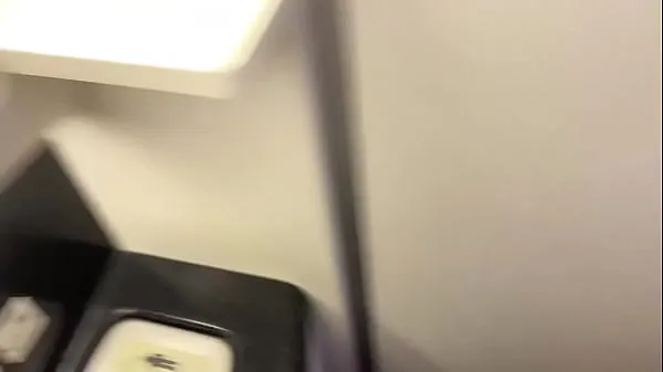 Fresh In the toilet of the plane, I follow my husband to get fucked and fill my mouth before take off energy Videos