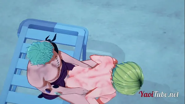 新鲜One Piece Yaoi Hentai 3D - Zoro Ronoa x Sanji Fucking in a beach - Yaoi 3D能量视频