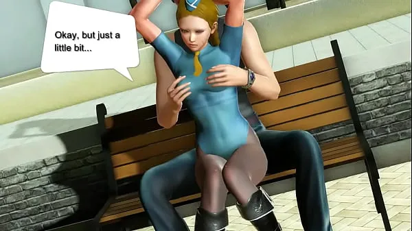Frisse Cammy street fighter cosplay hentai game girl having sex with a strange man in new animated manga hentai with sex gameplay energievideo's