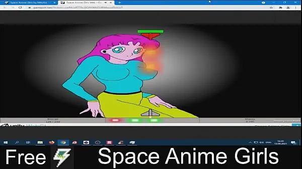 Frisse Space Anime Girls energievideo's