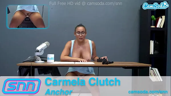 Fresh Camsoda News Network Reporter reads out news as she rides the sybian energy Videos