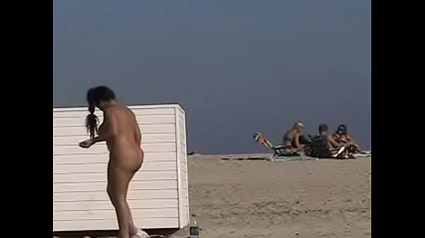 Fresh Exhibitionist Wife 19 - Anjelica teasing random voyeurs at a public beach by flashing her shaved cunt energy Videos