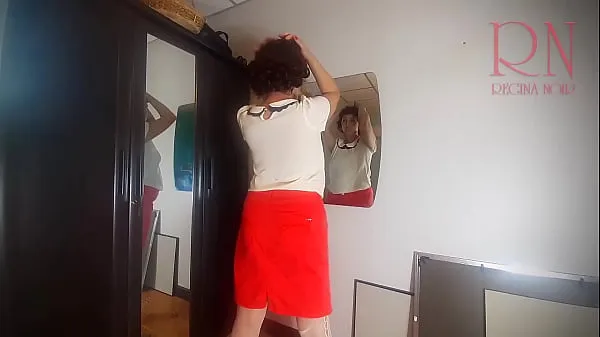 Regina Noir, Mirror, lipstick, makeup, stockings, heels, masturbation. 3 Video tenaga segar