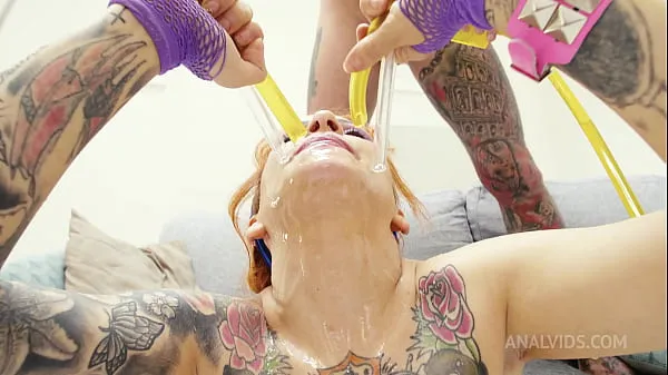 Fresh First DPP for Natasha Ink 4 ON 1 DP DAP DPP Extreme pissing dirty hard sex gangbang rimming with fruits and cream spray PAF008 energy Videos
