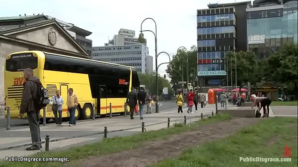 Video energi German blond group banged in public segar