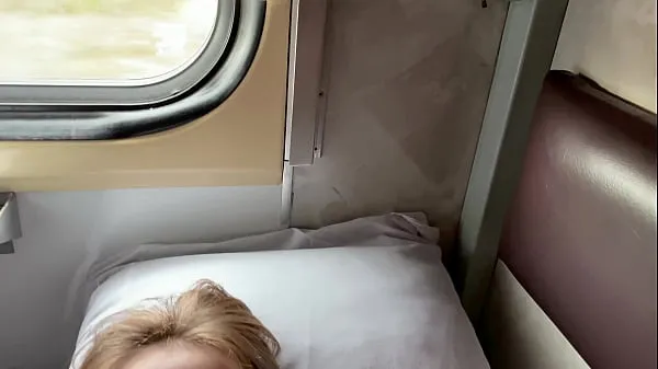 Stepmom did not wait for her husband and decided to fuck her stepson right on the train
