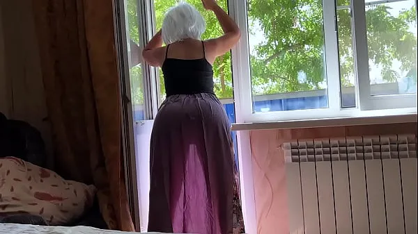 Fresh Step mom in a transparent dress shows her big ass to her stepson and waits for anal sex energy Videos