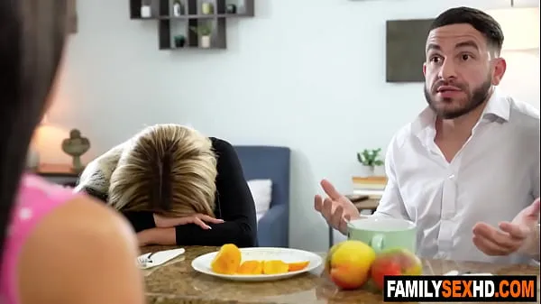 Fresh Step-daughter takes care of stepfather cause stepmother doesn't swallow energy Videos