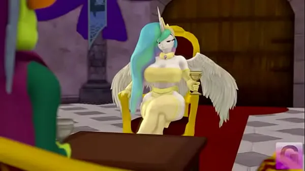 Fresh King thorax and Princess Celestia in a Royal meeting energy Videos