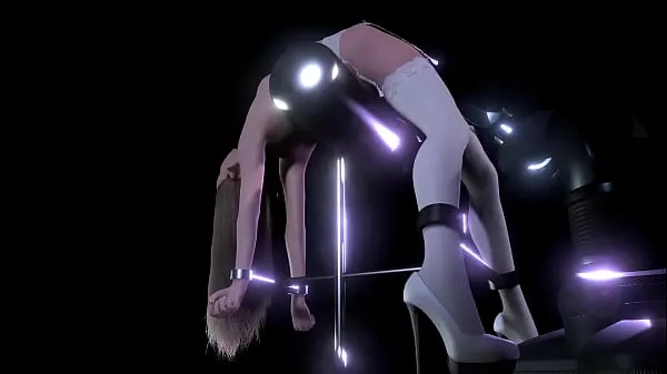 신선한 Blonde Girl on a BDSM Sex machine | 3D Porn 에너지 동영상