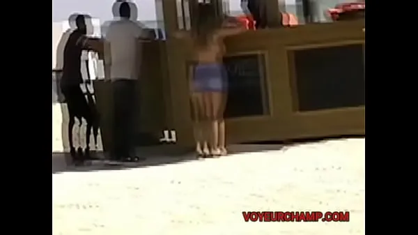 Fresh EW and Part 1 - Wife flashing her smooth cunt to random men on a public beach energy Videos