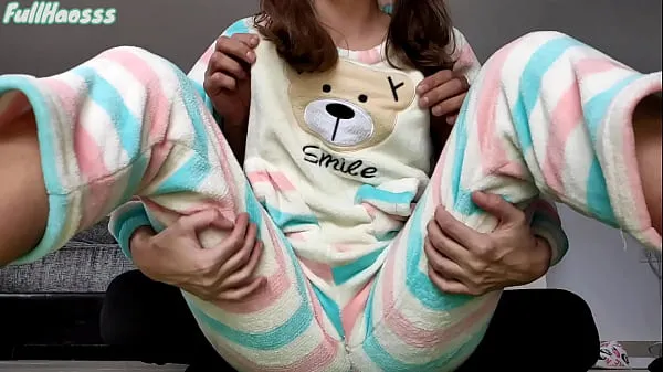 Fresh stepdad teasing petting small tits and shaved pussy in pajama energy Videos