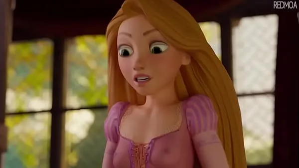 Friss A Rapunzel először szívja a kakast (animációenergiás videók