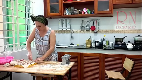 Fresh Nice depraved cook lady makes ravioli for dinner! The owner of the resort makes the maid to work naked. It's nice to look at a naked maid. Pussy, boobs, nipples, shaved pubis. Fuck the maid! Fuck the cook energy Videos