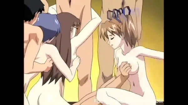 Frisse Anime teen babe fucking dick in group orgy energievideo's