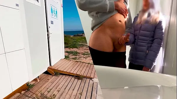 Fresh I surprise a girl who catches me jerking off in a public bathroom on the beach and helps me finish cumming energy Videos