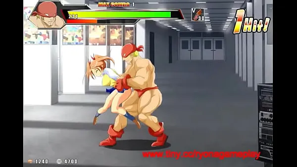 Video energi Strong man having sex with a pretty lady in new hentai game gameplay segar