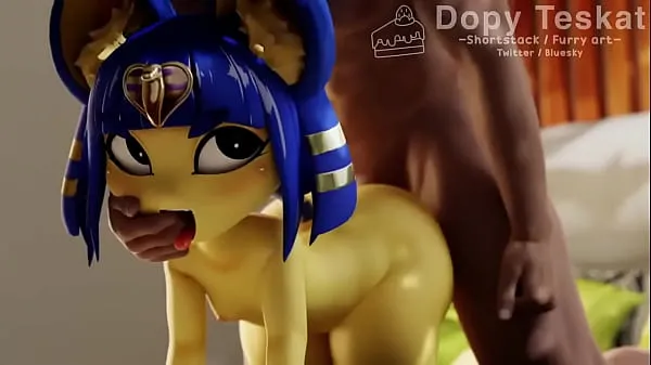 Frisse Ankha giving it to the black guy energievideo's