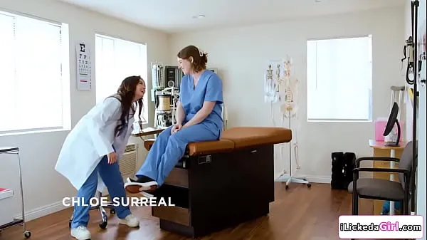 Lesbian doctor pussy licking big tits brunette assistant Video tenaga segar