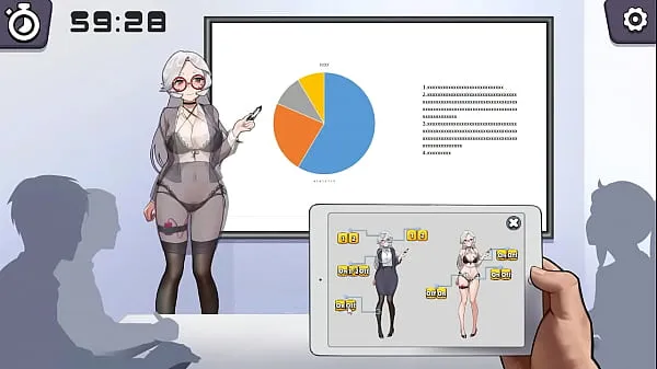 Tuoreet Silver haired lady hentai using a vibrator in a public lecture new hentai gameplay energiavideot